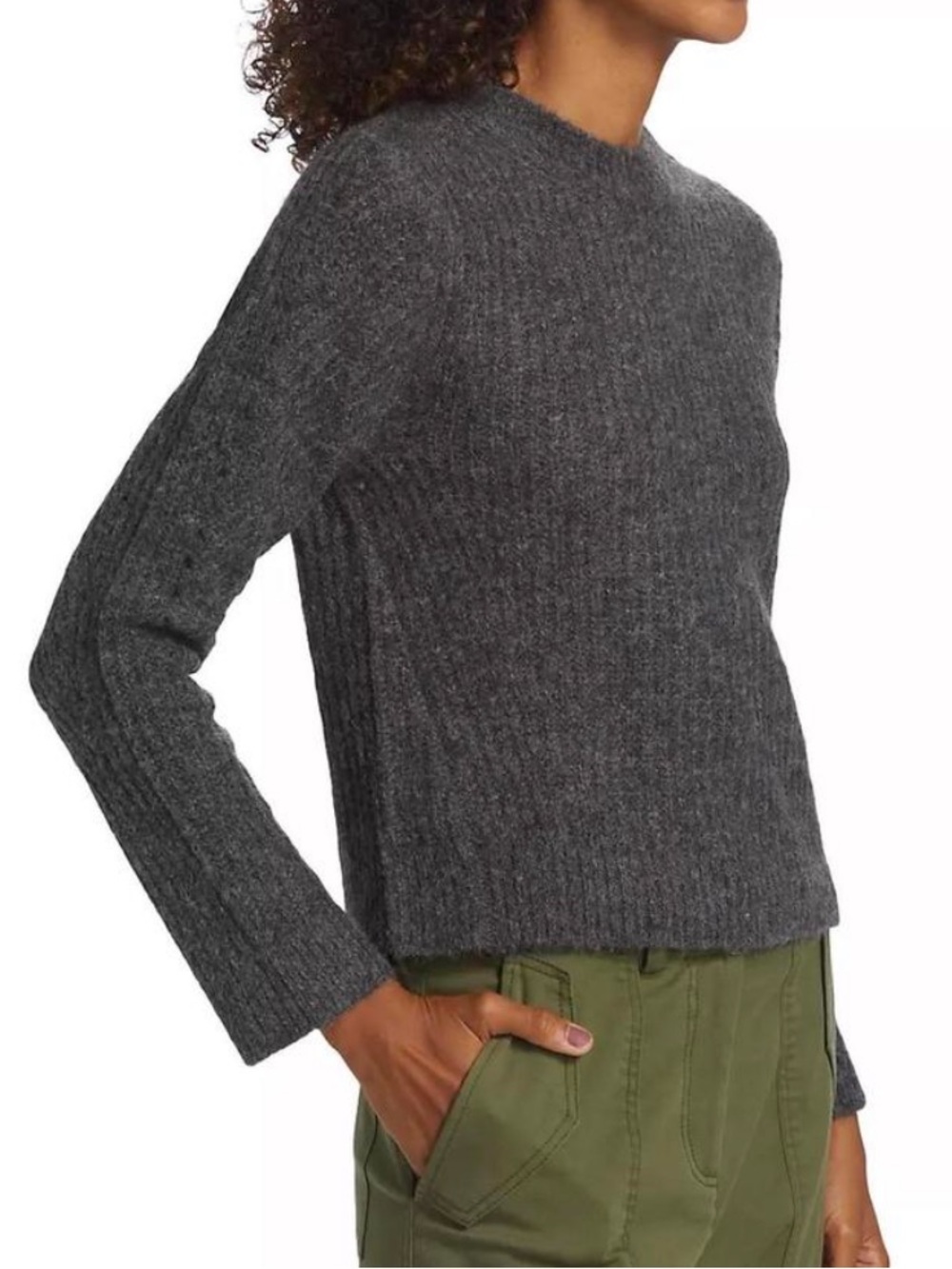Derek Lam 10 Crosby Ryan Crewneck Alpaca Blend Sweater SZ S EUC - Picture 2 of 8